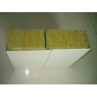 Building Material Sound Heat Insulation Rock Wool Sandwich Panel